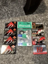 Vintage Maxell XLII, UR , TDK & Sony 90 Minute/135m Cassette Tapes 10 Pk Sealed