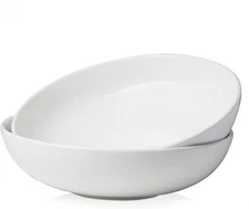 DOWAN 11.5" Large Serving Bowls, 3.2 Qt White 11.5 inches, 