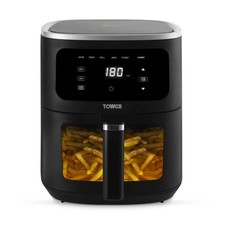 Image of Tower T17174 Vortx Vizion 4L Air Fryer with Digital Control Panel, 4L, Black 