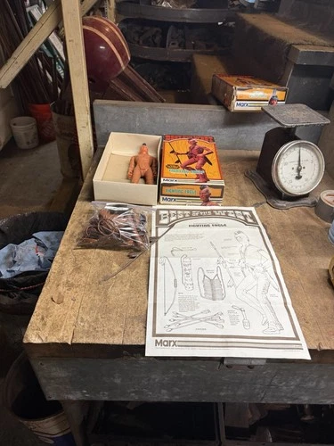 Vintage Rare Marx Best Of The West Fighting Eagle 1864 Figure Doll Toy W Box USA