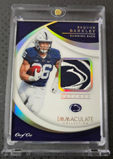 Saquon Barkley 2018 Panini Immaculate Collection Patch 1/1 Penn State Lion Logo
