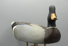 SIGNED TOM HUMBERSTONE (UPSTATE NY) TURNED HEAD MALLARD DRAKE - EXC COND