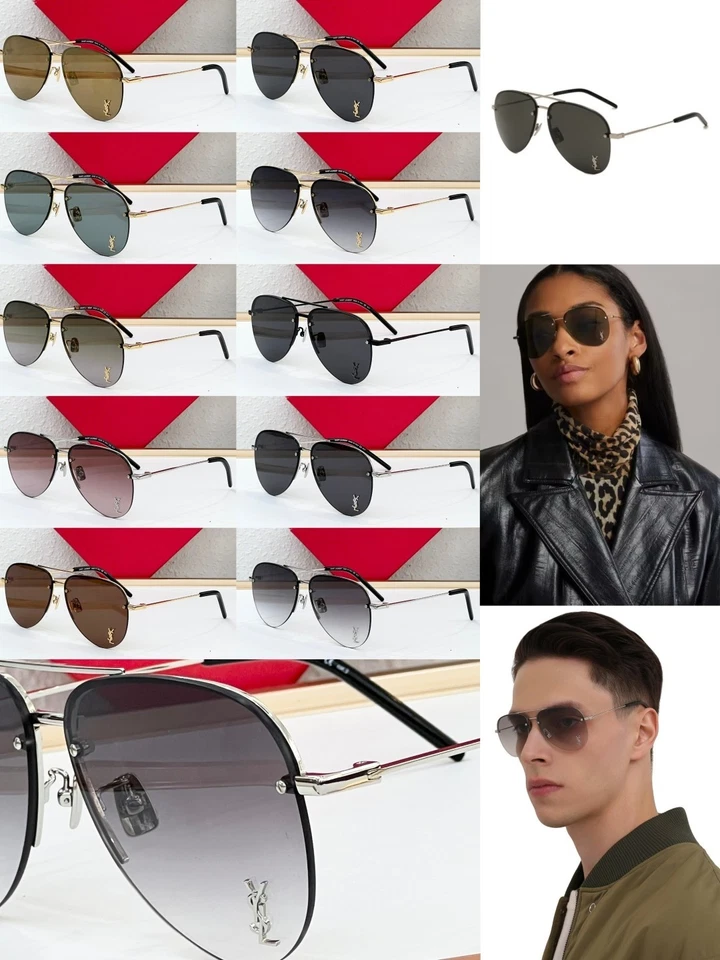 Gafas de sol unisex Saint Laurent CLASSIC11M marco de metal 59□13-145 Foto 2 de 4