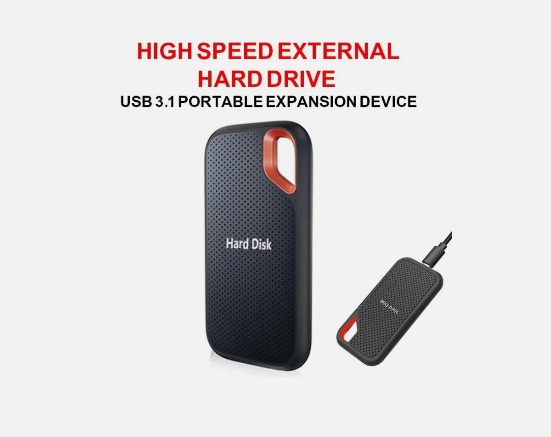 4TB External Solid-State Drive (SSD) USB 3.1 Portable Expansion Device