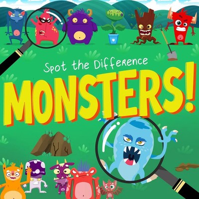 Spot the Difference - Monsters! A Fun Search and Solve Book for Kids (Ages 4+)