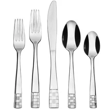 40 Pieces Flatware Set Service for 8, Stainless Steel Silverware Cutlery
