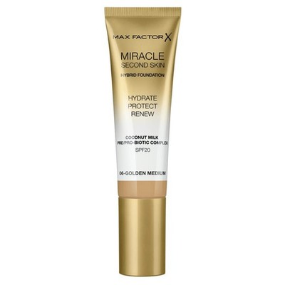 Max Factor Miracle Touch Second Skin Found.Spf20 6-Golden Medium 30 Ml