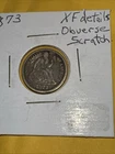 1873 Seated Liberty Dime.   Obverse Scratch.