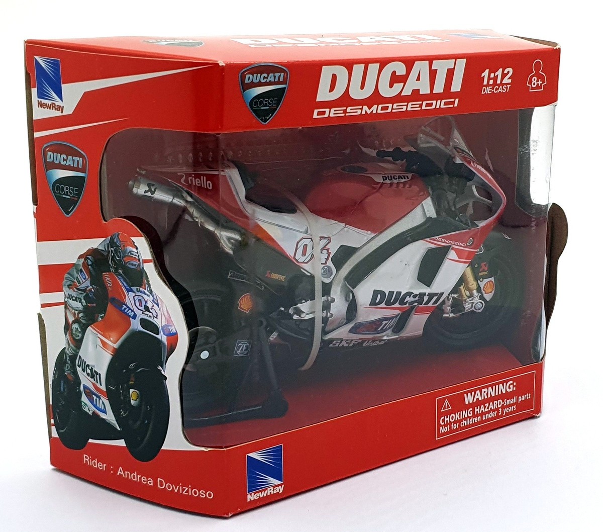 NewRay 1/12 Scale 57723 - Ducati Desmosedici #04 Motorbike | eBay