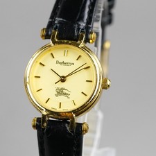 Burberrys Vintage 3200 Women's Watch 24mm New Battery New Leather Band 3 2237