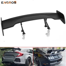 Matte Black GT Style - Universal Adjustable 47 Inch Rear Trunk Spoiler Wing ABS