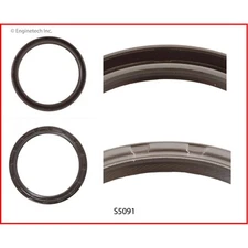 Enginetech Crank Seal S5091; 1pc Rear Main, Viton, Offset Dbl-Lip for 86-97 SBC