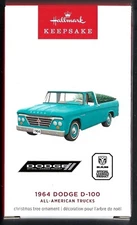 2024 Hallmark 30th All-American Trucks 1964 Dodge D-100 RAM Metal Orn Series