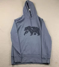The Normal Brand Hoodie Mens Small Blue Collegiate Pullover Hooded Sweater NWT