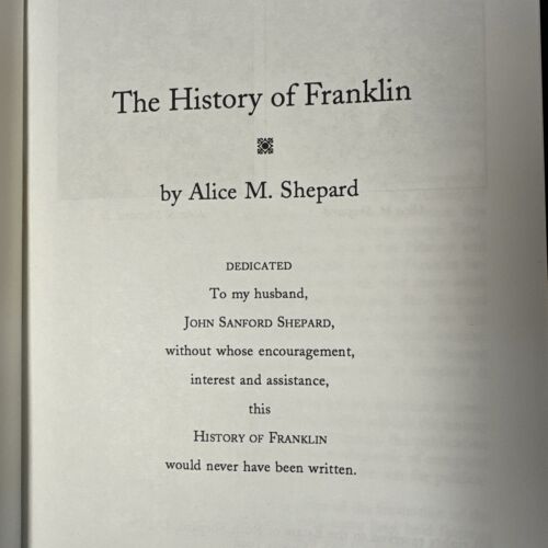 History of Franklin, New Hampshire by Alice M Shepard 1996 - Picture 7 of 10