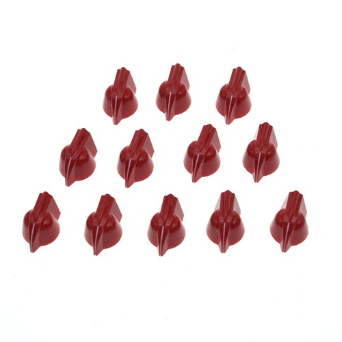 12-Pack 1/4" Vintage Raised Mini Chicken Head Knobs AMP Effect Pedal Pots Knobs - Picture 18 of 49
