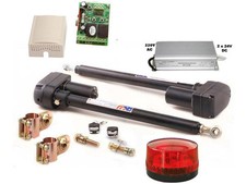 automatisch gesteuerts 2-flügeliges Tor, Trafo, 2 Kanal Steuerung mit Lampe SJ5*