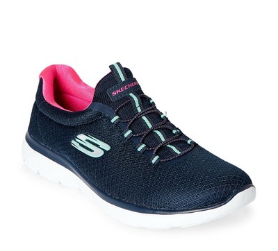 skechers navy hot pink