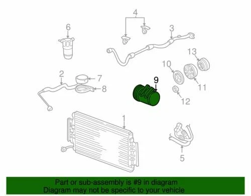 Compresor de aire acondicionado genuino GM 2002-2005 Chevrolet Pontiac Classic Grand Am 89019330 Foto 2 de 2