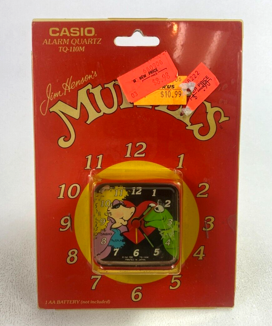 The Muppets Casio Quartz Travel Alarm Clock NIB 1988 | eBay