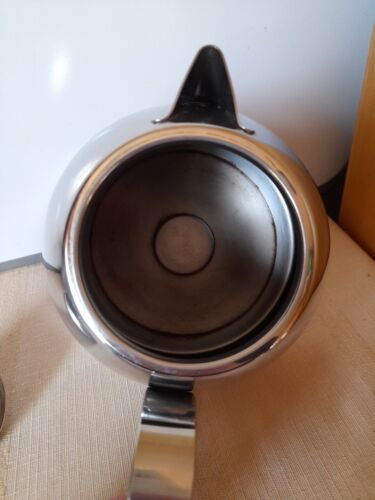 Vintage Marks And Spencer M&S Stainless Steel Teapot With Mirror Finish - Picture 10 of 14