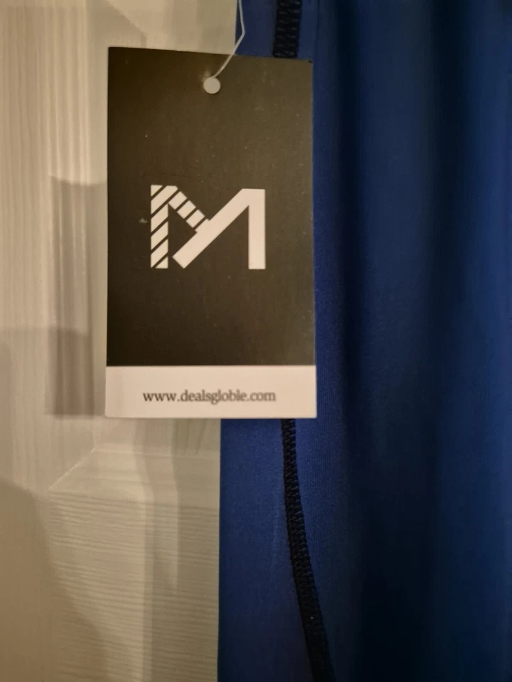 Mens Compression Base Layer Pants/Leggings Cycling Running Gym Blue Size XL New - Image 4 of 4