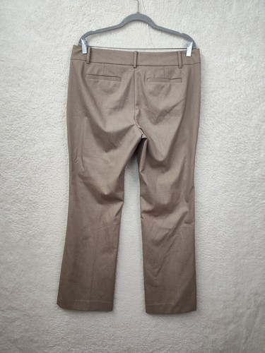 Ann Taylor Factory Women Pants 12P Brown Rayon Blend High Rise Modern Fit Chino - Picture 14 of 22