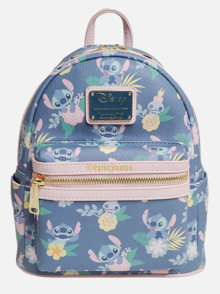 Loungefly Disney Mini Backpack Lilo & Stitch Past… - image 1