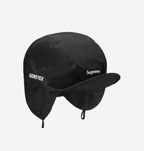 Supreme Gore-Tex Earflap Cap Black - 24FW, (100% Authentic Supreme Gore-Tex Earflap Cap Black - 24FW, (100% Authentic
