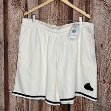 adidas Originals Men's Shorts French Terry U Sho Logo 2XL Chalk White HY5517