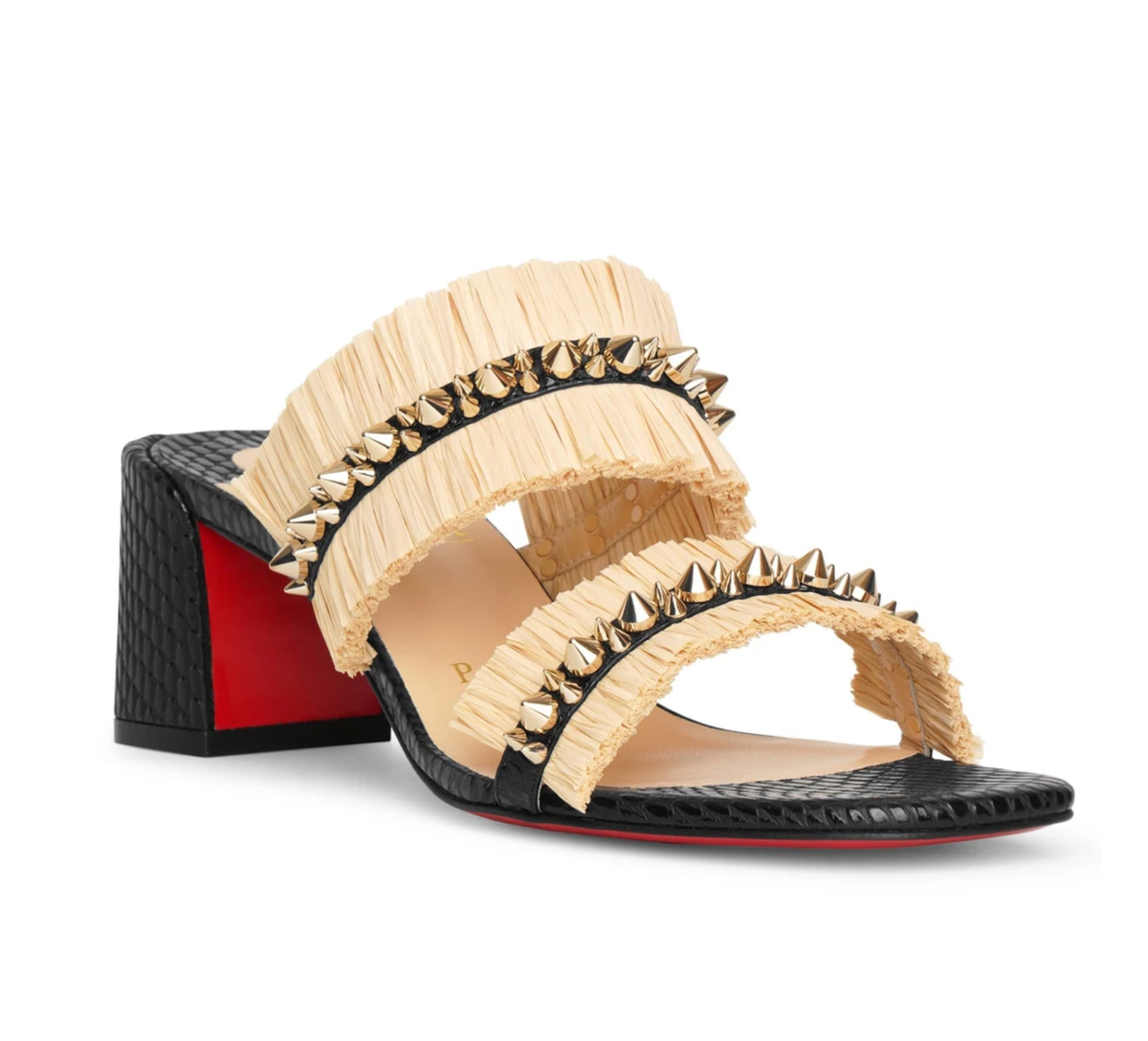 CHRISTIAN LOUBOUTIN Marivodou 55 Mule Sandals Z7930 Size 37 CHRISTIAN LOUBOUTIN Marivodou 55 Mule Sandals Z7930 Size 37