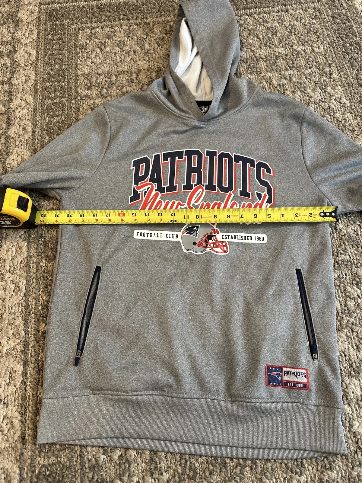 VETEMENTS Felpa con cappuccio pullover nfl abbigliamento squadra New England Patriots uomo M