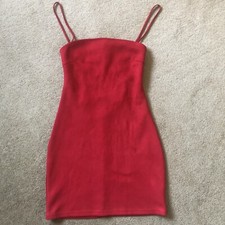 In The Style Velvet Feel Red Dress. Size 10