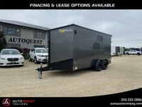 2022 Stealth Trailers 7' x 16' V-Nose Ramp Door