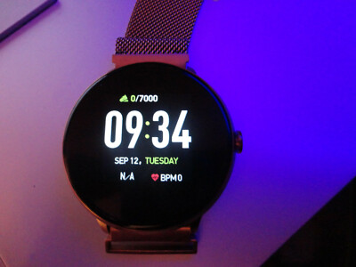iTouch Sport Smartwatch: Rose Gold Case with Rose Gold Mesh Strap