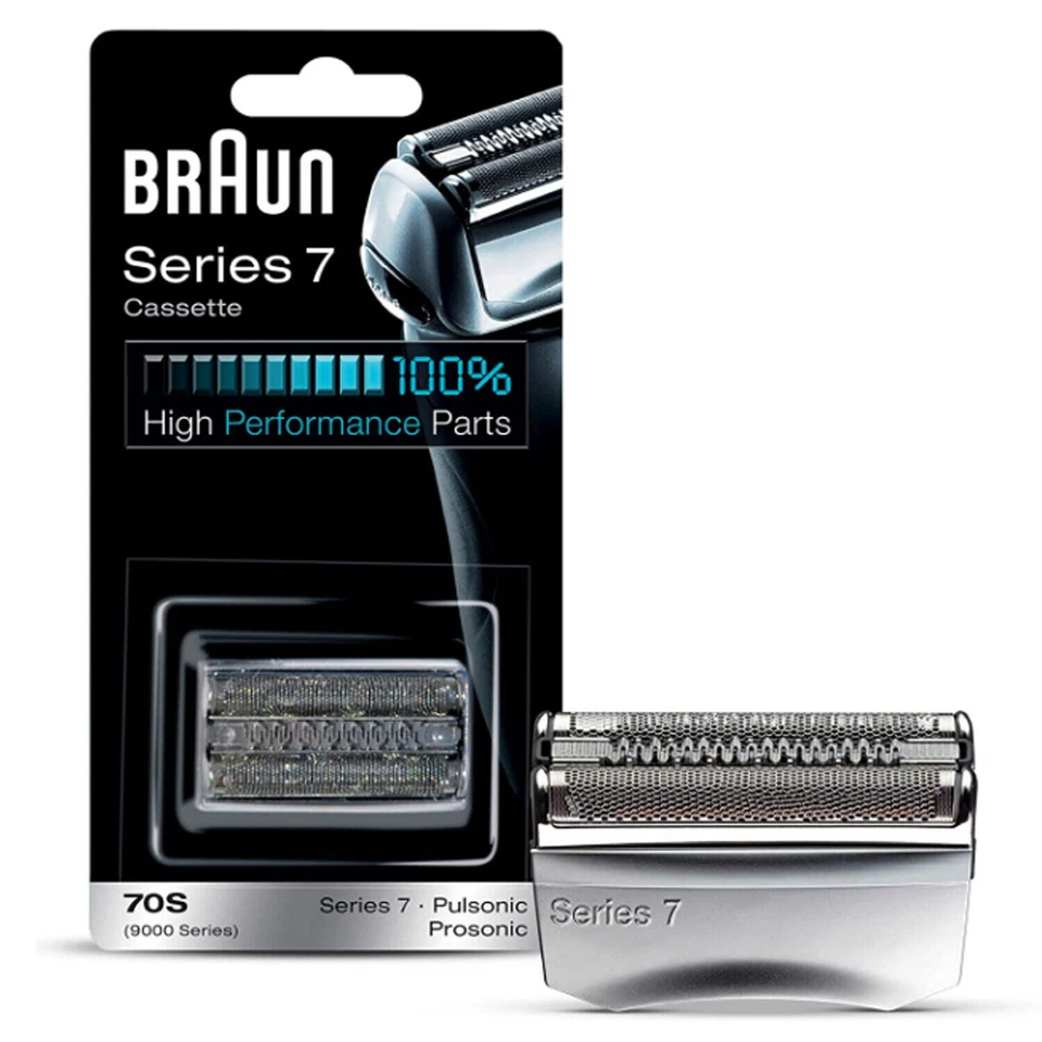Cassette Braun 70S genuino para cabezal de afeitadora serie 7 repuesto de lámina nuevo/sellado Foto 2 de 4