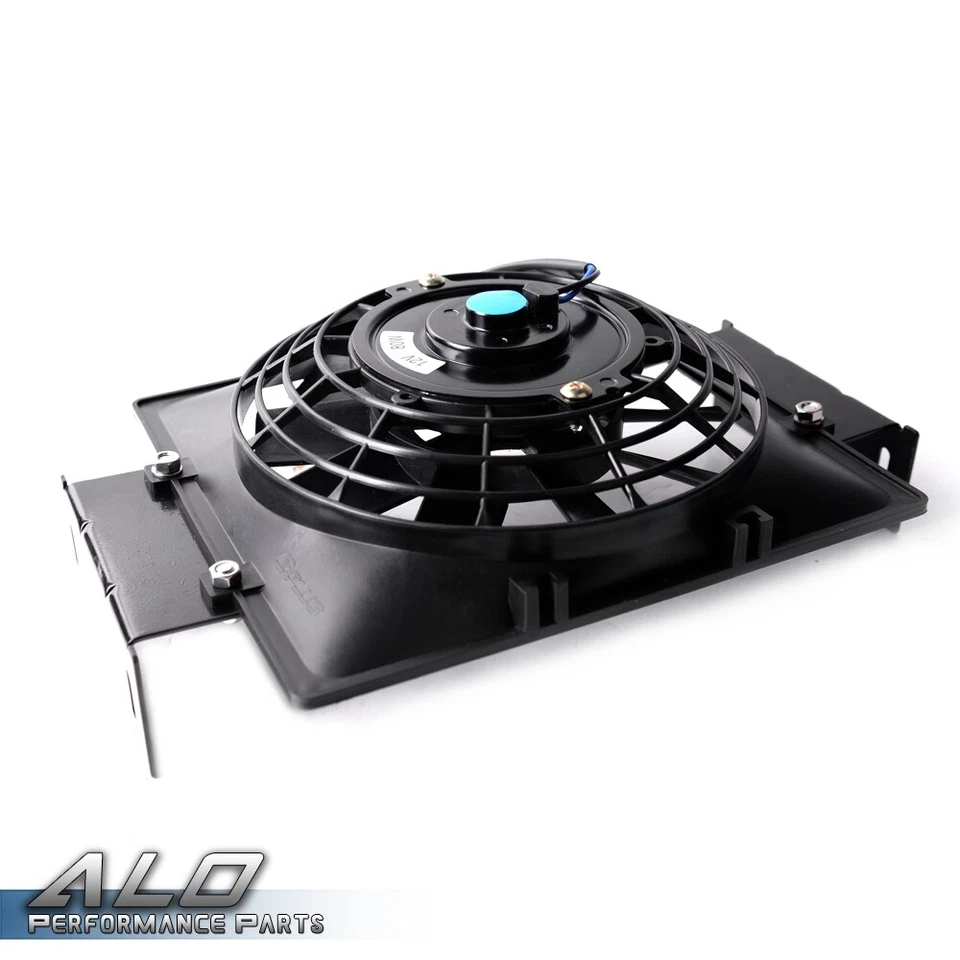 New Universal 12V 7" Pull Push Electric Engine Slim Oil Cooling Fan 2pcs Foto 3 de 4