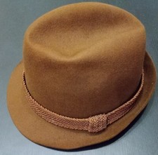 Borsalino Vintage 70/80s Cappello Uomo Feltro Felt Man Hat Cap Made in Italy