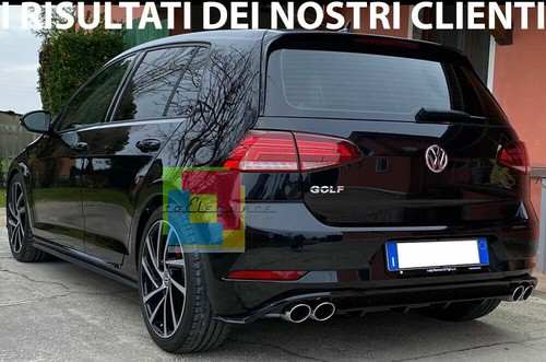 0348 VW GOLF 7.5 2016-2019 DIFFUSORE POSTERIORE SOTTO PARAURTI ABS LOOK RLINE R - 第 7/17 張圖片