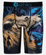 Ethika the Staple PAINTED LION Long Boxers Men's S (28-30) NIP