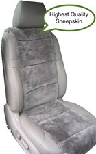 Sheepskin Seat Covers Australian One Seat Vest Insert Steel Grey Best Quality 