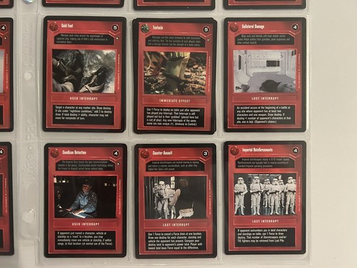 ⚡️1995-96 Star Wars CCG⚡️Efectos Imperiales: 18 Cartas⚡️8.0-9.0⚡️ - Imagen 5 de 5
