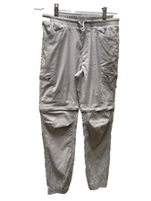 Eddie Bauer Youth Convertible Jogger Gray L 14/16 Cargo Zipper Pockets