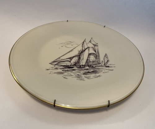 LENOX Sailing Schooner Ship Wall Plate 10.75 inch Replacement Made In USA - Picture 2 of 4
