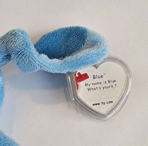Bolso de felpa TY Blues Clues Blue Bean Bag 2012 animal de peluche perro gorro bebés 6" - Imagen 5 de 8
