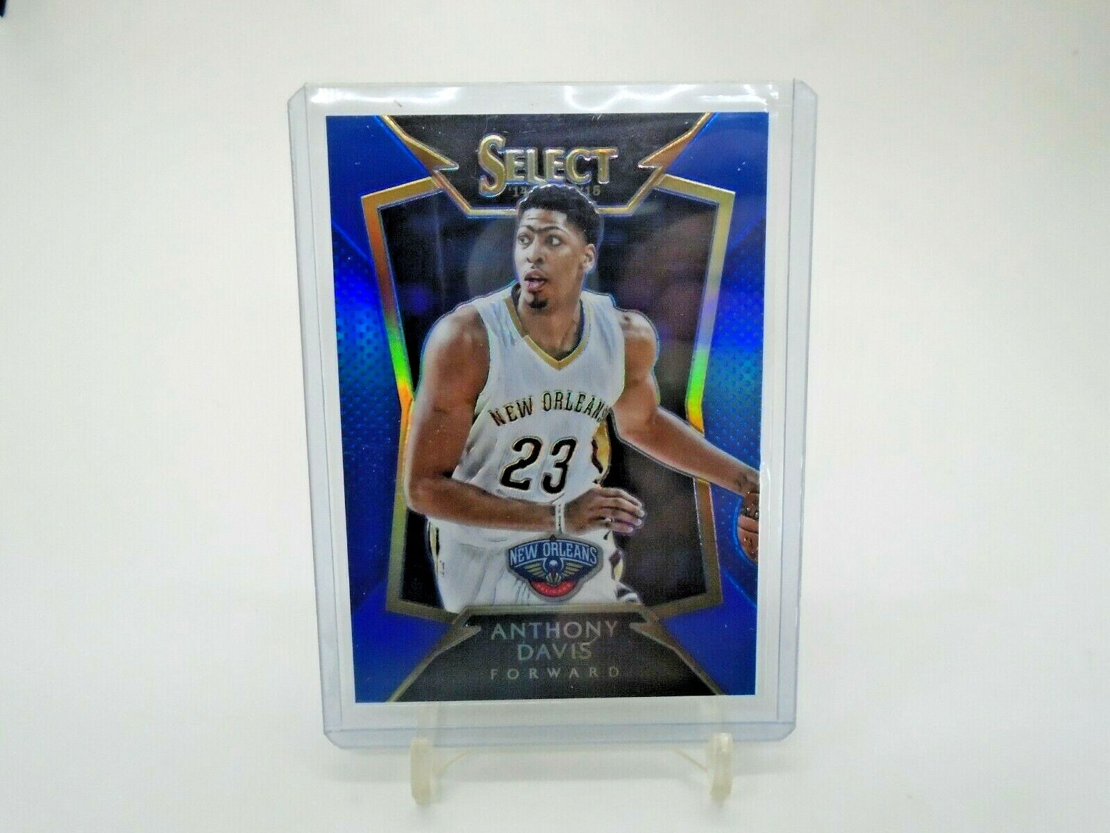 2014-15 PANINI SELECT #15 ANTHONY DAVIS BLUE PRIZM /249