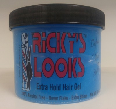 Ricky's Looks Extra Hold Hair Gel (Alcohol-Free & Extra Shine) 32 oz. 