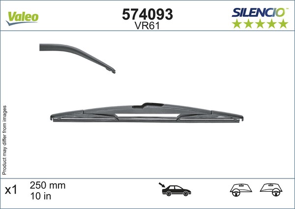 Valeo 574093 Scheibenwischer Wischerblatt FüR Jeep, Mazda, Suzuki, Toyota-image