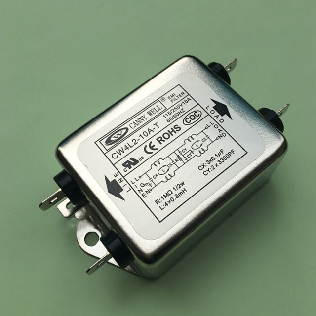 Für CANNY WELL 110-250V Bipolar 10A EMI Power Filter Rejector Reparaturzubehör Für CANNY WELL 110-250V Bipolar 10A EMI Power Filter Rejector Reparaturzubehör