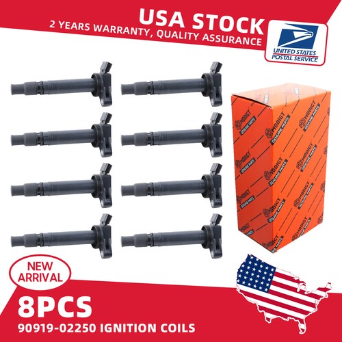 8PC Ignition Coil For Toyota Tundra Lexus 5.7L 90919-02250 9091902255 673-1309